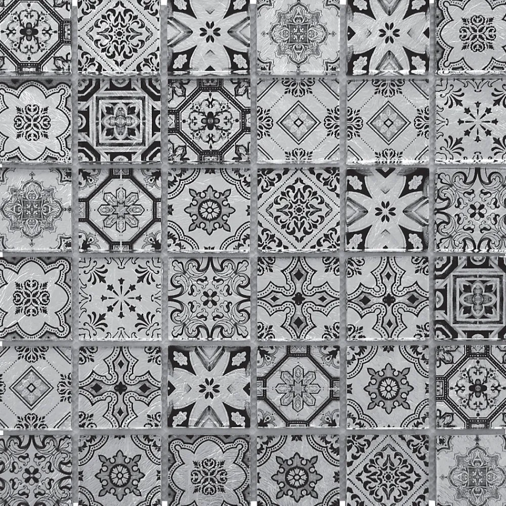 Casa Linéa Mosaïque Pour Salle De Bains<MOSAIQUE ARABESQUE GRIS 1 PLAQUE 30,5 x 30,5 CM CASA LINEA