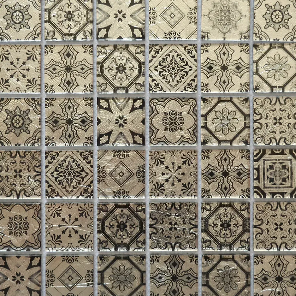 Casa Linéa Mosaïque Pour Salle De Bains<MOSAIQUE ARABESQUE GRIS 1 PLAQUE 30,5 x 30,5 CM CASA LINEA