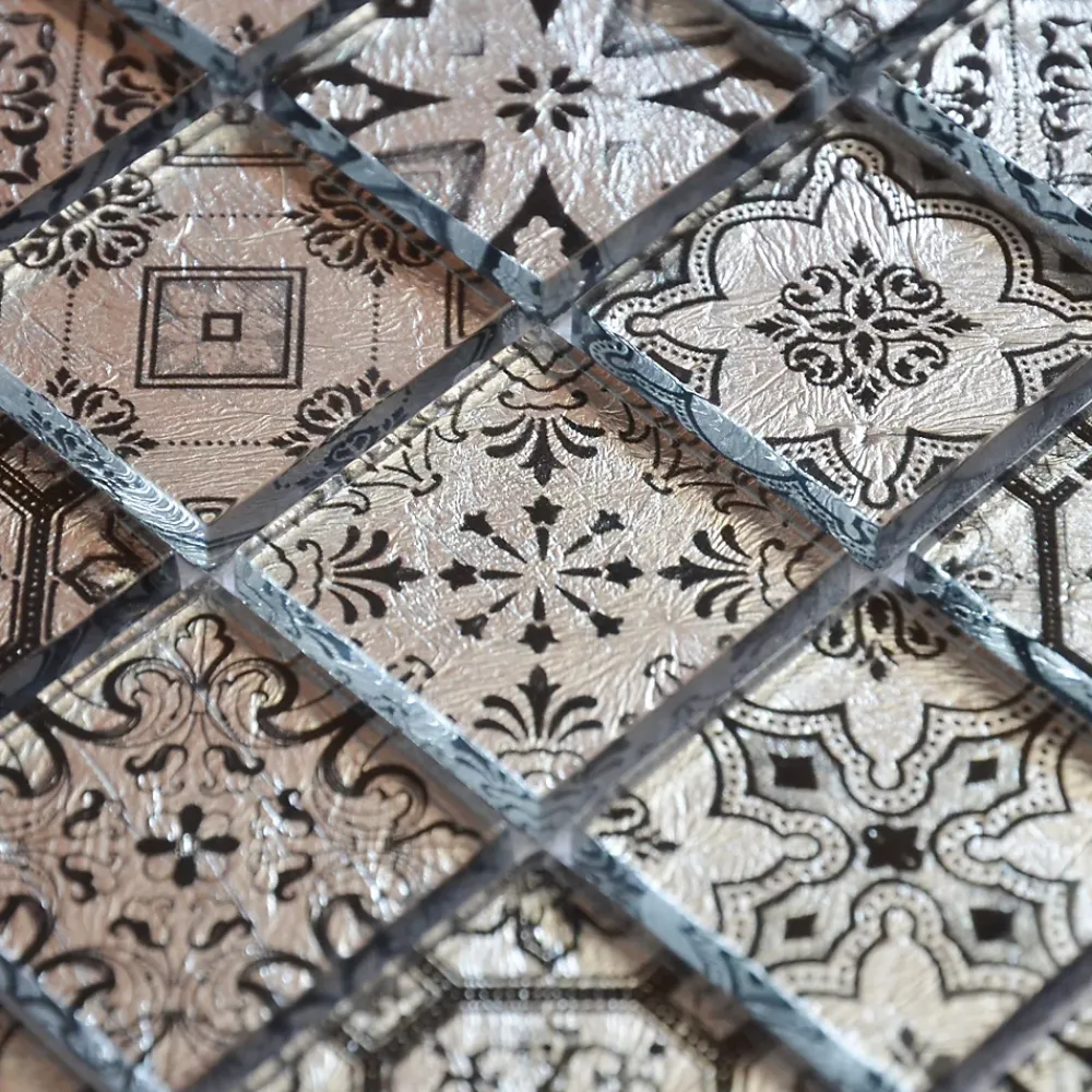 Casa Linéa Mosaïque Pour Salle De Bains<MOSAIQUE ARABESQUE GRIS 1 PLAQUE 30,5 x 30,5 CM CASA LINEA