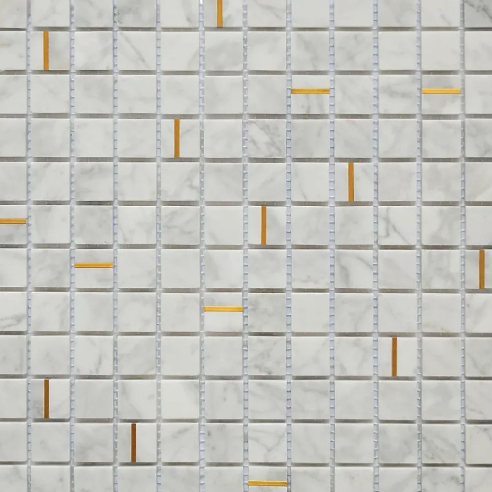 Casa Linéa MOSAIQUE CARARA GOLD 1 PLAQUE 30,5 X 30,5 CM CASA LINEA- Mosaïque Pour Wc|Mosaïque Pour Salle De Bains
