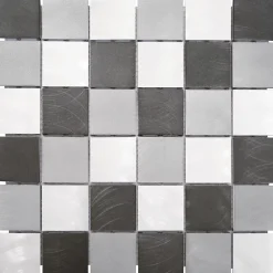 Casa Linéa MOSAIQUE CARRE GRIS NOIR 1 PLAQUE 30,5 x 30,5 CM CASA LINEA- Mosaïque Pour Douche