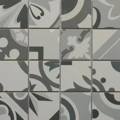 Casa Linéa MOSAIQUE CIMENTO GREY 1 PLAQUE 30 X 30 CM CASA LINEA- Mosaïque Pour Douche