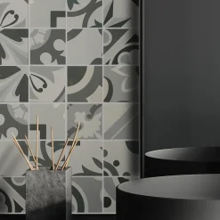 Casa Linéa MOSAIQUE CIMENTO GREY 1 PLAQUE 30 X 30 CM CASA LINEA- Mosaïque Pour Douche