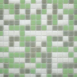 Casa Linéa MOSAIQUE CLASSIQUES MISCELA GRIGIOVERDE TRAME NYLON 1 PLAQUE 32,7 x 32,7 CM CASA LINEA- Mosaïque Pour Douche|Mosaïque Pour Salle De Bains