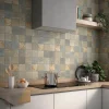 Carrelage Signature Mosaique de Quartzite Beige / Gris 9.8 X 9.8 - vendu par plaque de 30x30 cm -- Mosaïque Pour Douche|Mosaïque Pour Salle De Bains