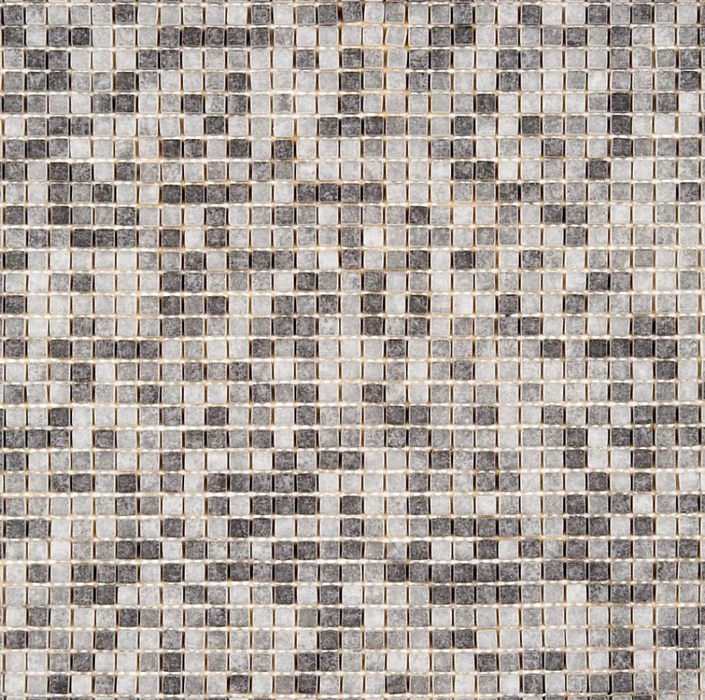 Carrelage Signature Mosaïque Pour Salle De Bains<Mosaique de verre Recyclé micro Mix Gris - vendu par plaque de 30,5 X 30,5 Cm -