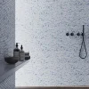 Carrelage Signature Mosaïque Pour Douche<Mosaique de verre recycle Ronde Blanc Bleu Geo - vendu par plaque de 29,7X30,5 cm-