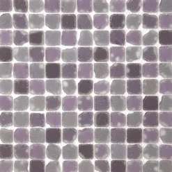 Carrelage Signature Mosaique de Verre Vieilli 2.5X2.5 Cm Mix Pourpre Format - vendu par plaque de 30X30 cm -- Mosaïque Pour Pièce À Vivre|Mosaïque Pour Salle De Bains
