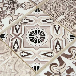 Casa Linéa MOSAIQUE DECOR RENAISSANCE TRAVERTIN DECORE NATURAL 1 PLAQUE 10 x 30,5 CM CASA LINEA- Travertin