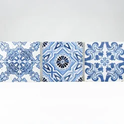 Casa Linéa Travertin<MOSAIQUE DECOR RENAISSANCE TRAVERTIN DECORE BLUE 1 PLAQUE 10 x 30,5 CM CASA LINEA