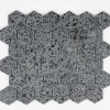 Casa Linéa MOSAIQUE HEXAGONE TERRAZZO BLACK 1 PLAQUE 30,5 x 30,5 CM CASA LINEA- Mosaïque Pour Salle De Bains