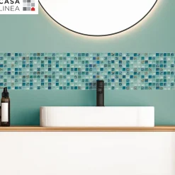 Casa Linéa MOSAIQUE LES ANTIQUES NACRE VERT 1 PLAQUE 30 x 30 CM CASA LINEA- Mosaïque Pour Douche|Mosaïque Pour Wc