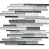 Casa Linéa Mosaïque Pour Salle De Bains|Mosaïque<MOSAIQUE MF TUBE MIX GRIS ALU 1 PLAQUE 30 x 30 CM CASA LINEA