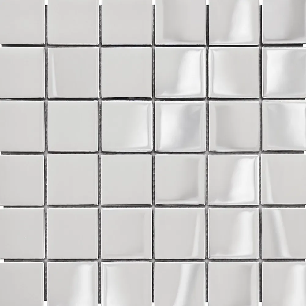 Casa Linéa MOSAIQUE TENDANCES GRAND CARRE CHROME 1 PLAQUE 30,5 x 30,5 CM CASA LINEA- Mosaïque Pour Salle De Bains|Mosaïque
