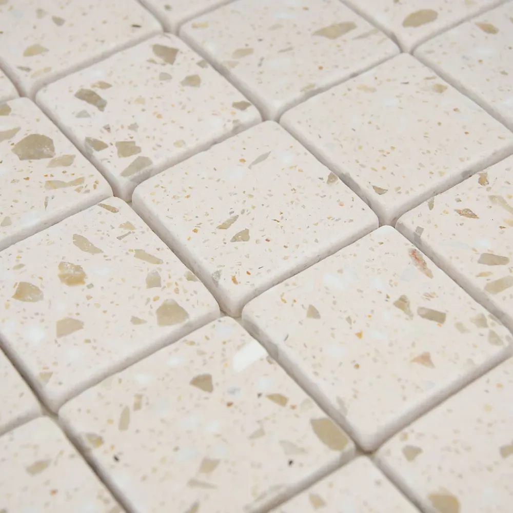 Casa Linéa MOSAIQUE TERRAZZO NUDE 1 PLAQUE 30,5 x 30,5 CM CASA LINEA- Mosaïque Pour Salle De Bains