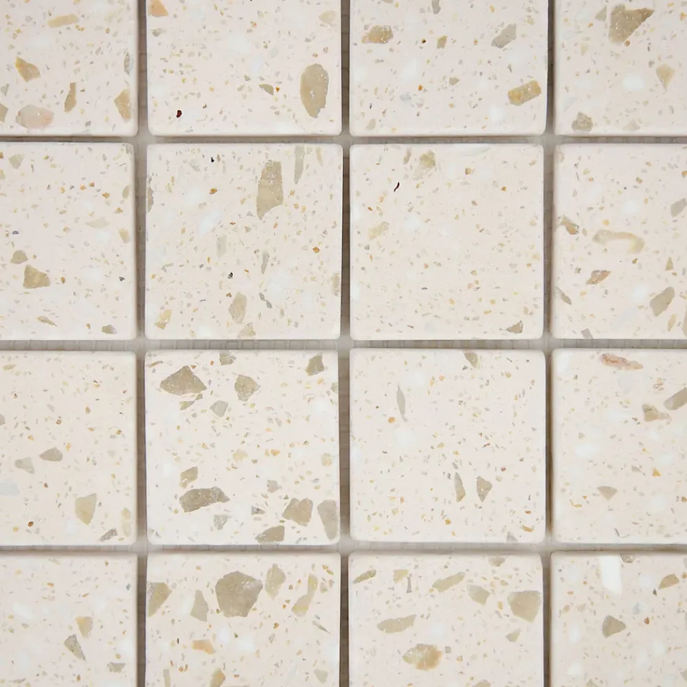 Casa Linéa MOSAIQUE TERRAZZO NUDE 1 PLAQUE 30,5 x 30,5 CM CASA LINEA- Mosaïque Pour Salle De Bains