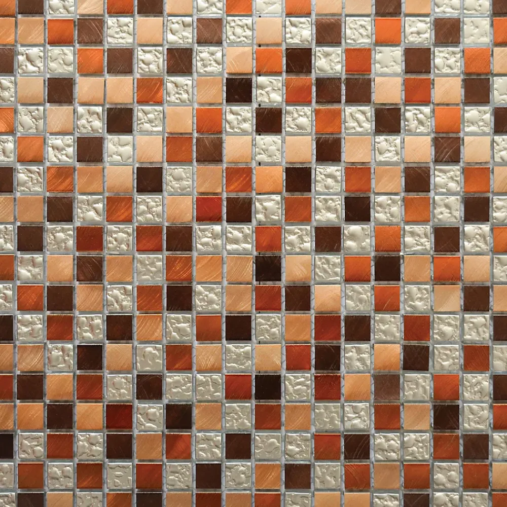 Casa Linéa Mosaïque Pour Salle De Bains|Mosaïque<MOSAIQUE VERRALU MARTELE MARRON 1 PLAQUE 30 x 30 CM CASA LINEA