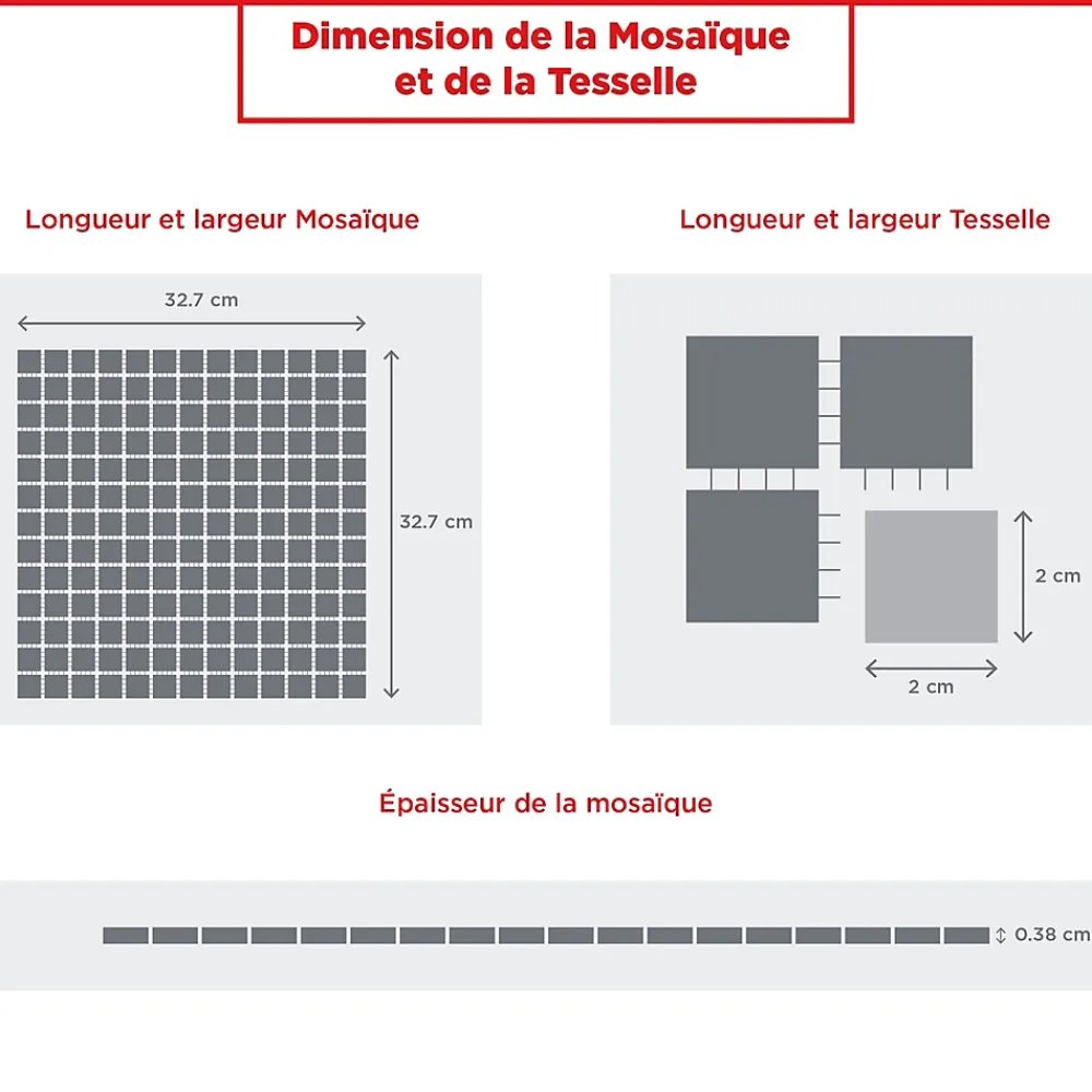 Casa Linéa Mosaïque Pour Douche|Mosaïque Pour Wc<MOSAÏQUE BEIGE 1 PLAQUE 32,7 x 32,7 CM CASA LINEA