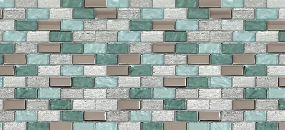 GoodHome Mosaïque Pour Douche|Mosaïque Pour Salle De Bains<Mosaïque 30 x 30 cm Glass vert