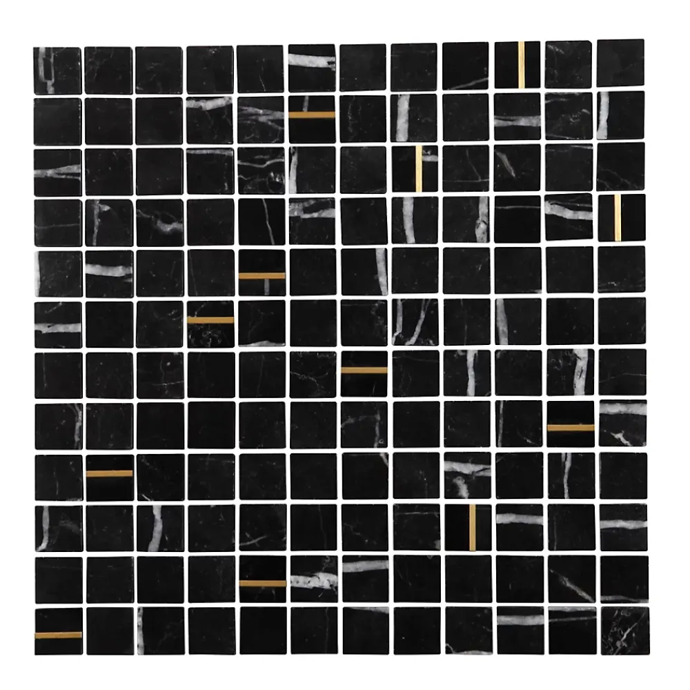 Mat Inter Mosaïque|Mosaïque Pour Douche<Mosaïque 29,7 x 29,70 cm marbre noir