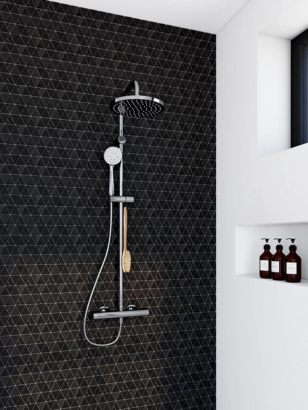 Mat Inter Mosaïque Pour Douche|Mosaïque Pour Wc<Mosaïque 26 x 30 cm pierre de lave
