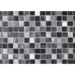 Decoon Mosaïque Alu - Gris - 1.5 x 1.5 cm- Mosaïque Pour Douche|Mosaïque Pour Salle De Bains