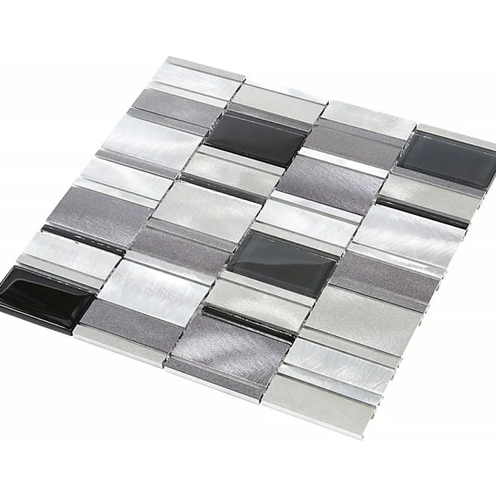 Decoon Mosaïque Pour Wc|Mosaïque Pour Salle De Bains<Mosaïque Alu / Verre - Gris -