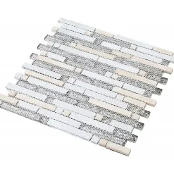 Decoon Mosaïque Pour Salle De Bains|Mosaïque<Mosaïque Alu / Verre - Gris / Frozen