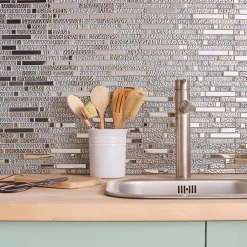 Decoon Mosaïque Pour Salle De Bains|Mosaïque<Mosaïque Alu / Verre - Gris / Frozen