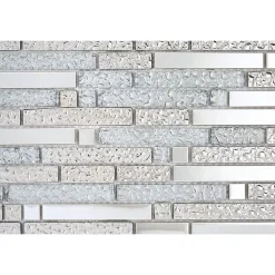 Decoon Mosaïque Pour Salle De Bains|Mosaïque<Mosaïque Alu / Verre - Gris / Frozen