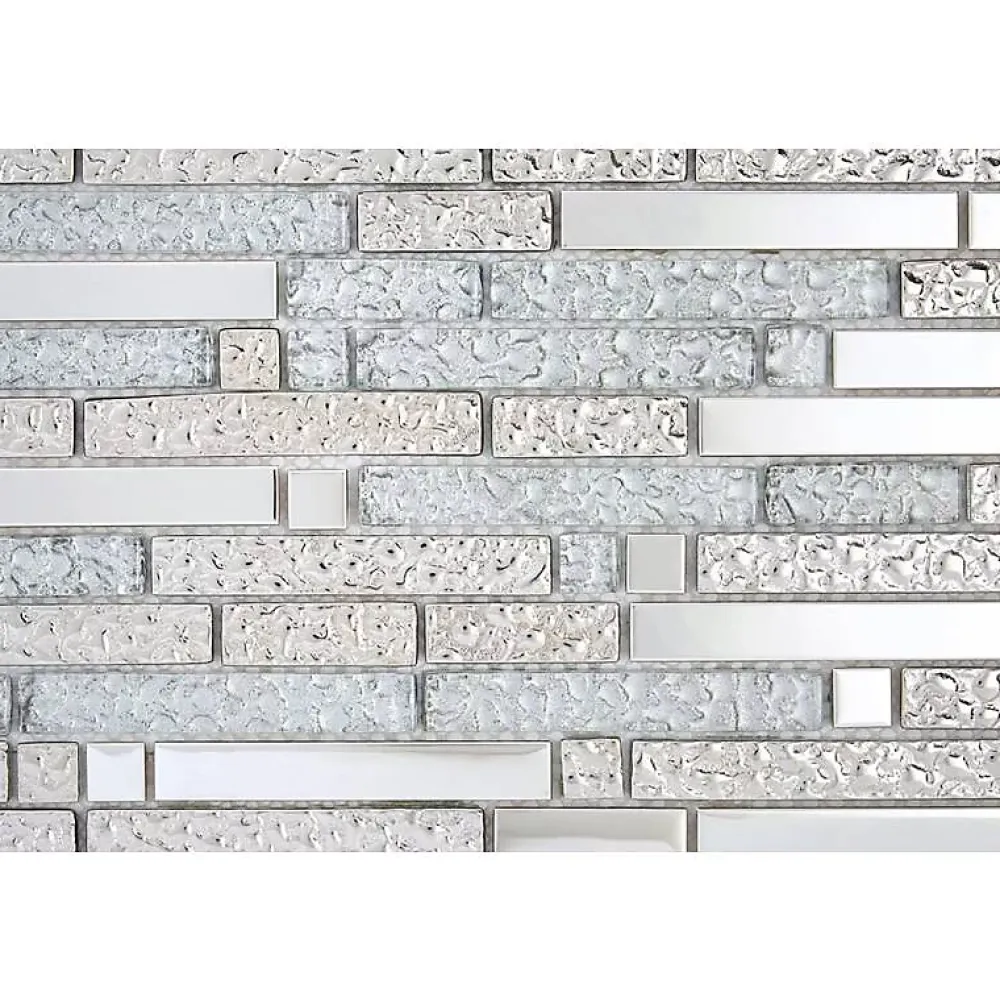 Decoon Mosaïque Pour Salle De Bains|Mosaïque<Mosaïque Alu / Verre - Gris / Frozen