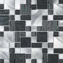 Decoon Mosaïque Alu / Verre - Puzzle -- Mosaïque Pour Salle De Bains|Mosaïque Pour Pièce À Vivre