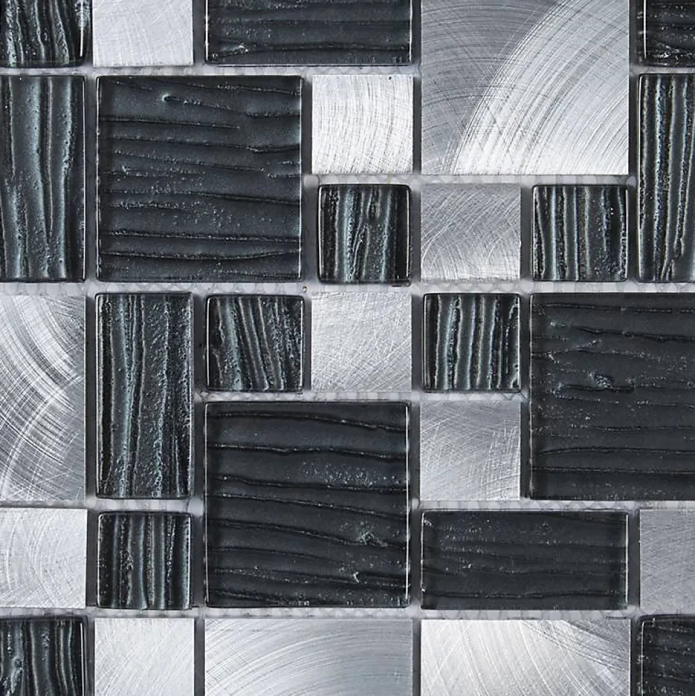 Decoon Mosaïque Alu / Verre - Puzzle -- Mosaïque Pour Salle De Bains|Mosaïque Pour Pièce À Vivre
