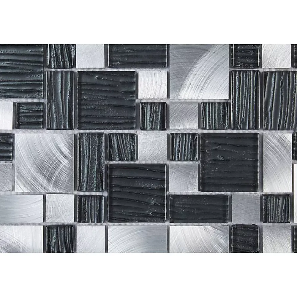 Decoon Mosaïque Alu / Verre - Puzzle -- Mosaïque Pour Salle De Bains|Mosaïque Pour Pièce À Vivre