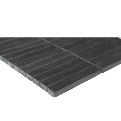 GoodHome Mosaïque anthracite effet pierre 30,4x30,3cm Slate- Mosaïque|Mosaïque Pour Douche