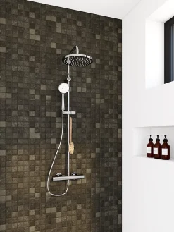 GoodHome Mosaïque Pour Salle De Bains|Mosaïque<Mosaïque anthracite 30x30cm Kontainer