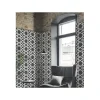 Gioia Materia Carrelage Sol Pour Salle De Bains<Mosaïque Art factory hexagone 2,6x2,2cm motif Soprano noir et blanc sur trame nylon 33,3x33,3cm Satiné boite de 1 m2