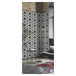 Gioia Materia Carrelage Sol Pour Salle De Bains<Mosaïque Art factory hexagone 2,6x2,2cm motif Soprano noir et blanc sur trame nylon 33,3x33,3cm Satiné boite de 1 m2