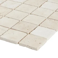 GoodHome Travertin|Mosaïque<Mosaïque beige 30,5x30,5cm Travertino pierre naturelle