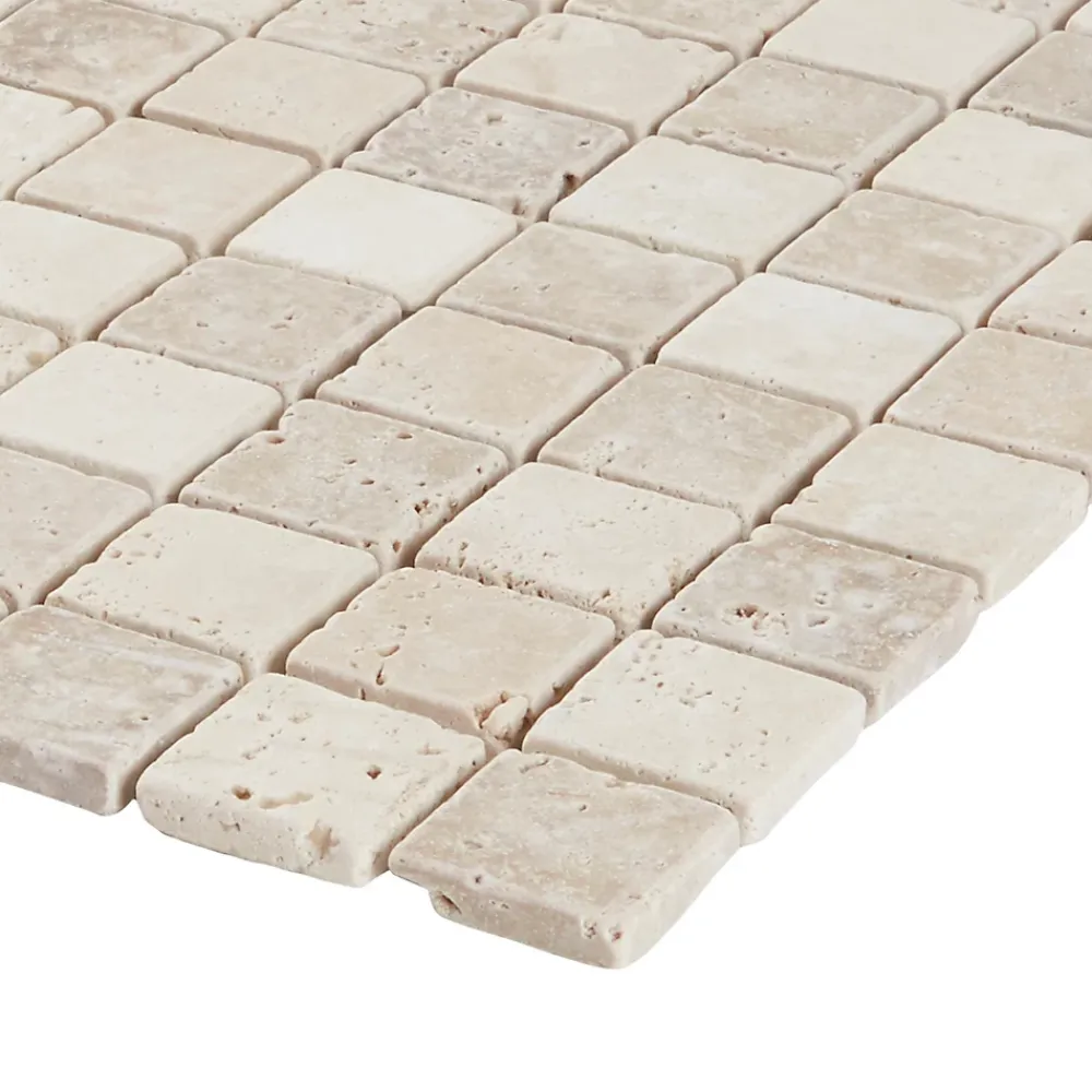 GoodHome Mosaïque Pour Pièce À Vivre|Mosaïque<Mosaïque beige 30,5x30,5cm Travertino