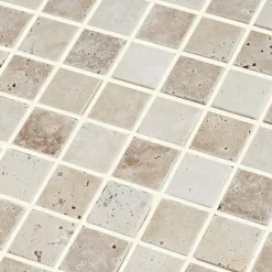 GoodHome Mosaïque Pour Pièce À Vivre|Mosaïque<Mosaïque beige 30,5x30,5cm Travertino