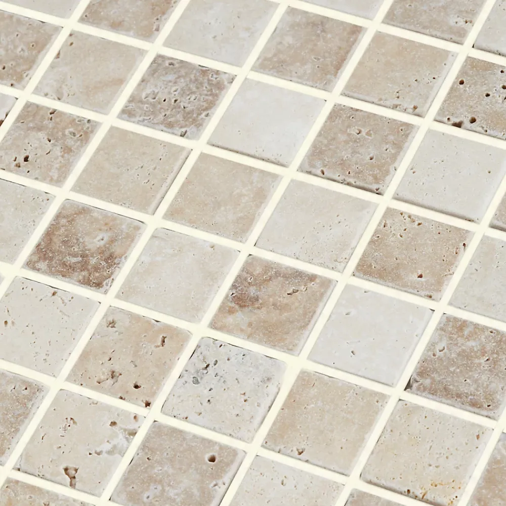 GoodHome Mosaïque Pour Pièce À Vivre|Mosaïque<Mosaïque beige 30,5x30,5cm Travertino