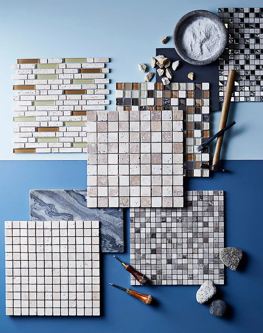 GoodHome Mosaïque Pour Pièce À Vivre|Mosaïque<Mosaïque beige 30,5x30,5cm Travertino