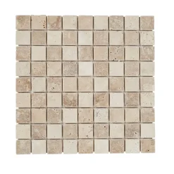 GoodHome Mosaïque Pour Pièce À Vivre|Mosaïque<Mosaïque beige 30,5x30,5cm Travertino