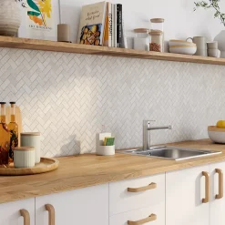 GoodHome Mosaïque beige 28,5x31cm Travertino- Mosaïque Pour Pièce À Vivre|Travertin