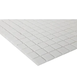 GoodHome Mosaïque blanc 30x30cm Plain carré- Mosaïque Pour Douche|Mosaïque Pour Wc