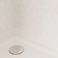 GoodHome Mosaïque blanc 30x30cm Plain- Mosaïque|Mosaïque Pour Wc