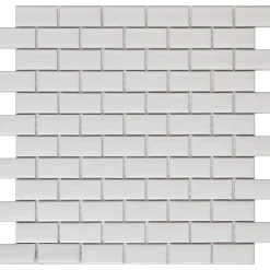 GoodHome Mosaïque Pour Pièce À Vivre|Mosaïque<Mosaïque blanc 30x30cm Trentie