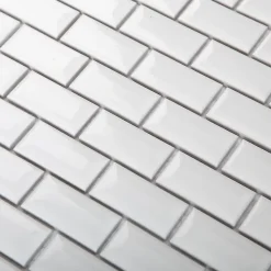 GoodHome Mosaïque Pour Pièce À Vivre|Mosaïque<Mosaïque blanc 30x30cm Trentie