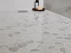 GoodHome Mosaïque blanc 30x30cm Ultimate marble mat- Mosaïque|Mosaïque Pour Douche